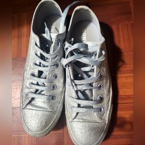 New Converse Glitter Silver size 9 new